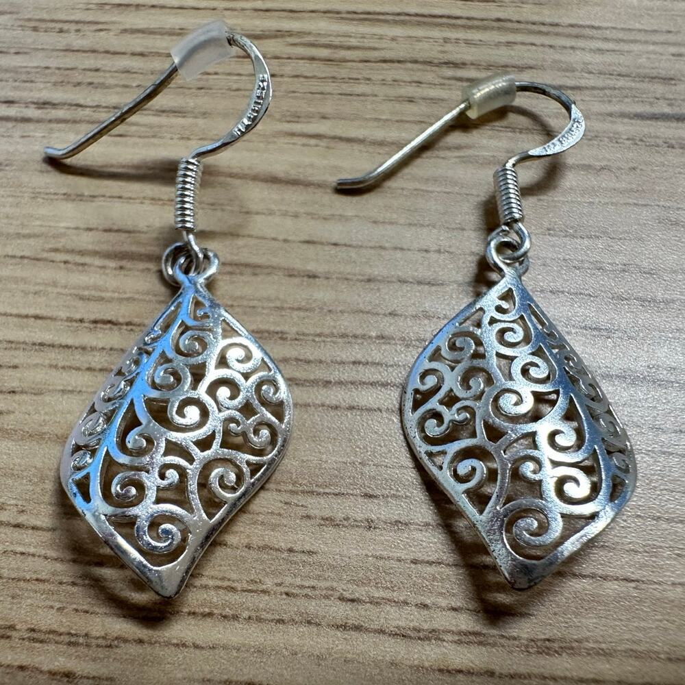 Silver Leaf Earrings
